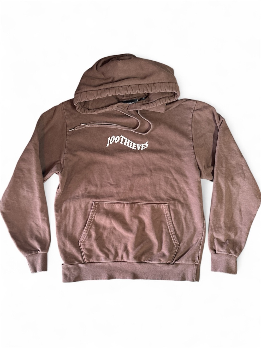 100 Thieves Brown Pullover Hoodie M